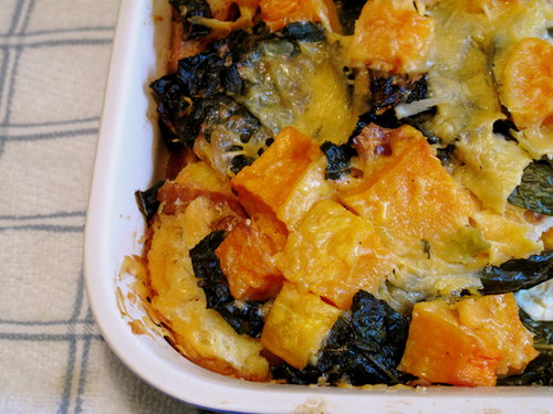 Butternut Squash and Cheddar Bread Pudding Butternut Squash and Cheddar Bread Pudding