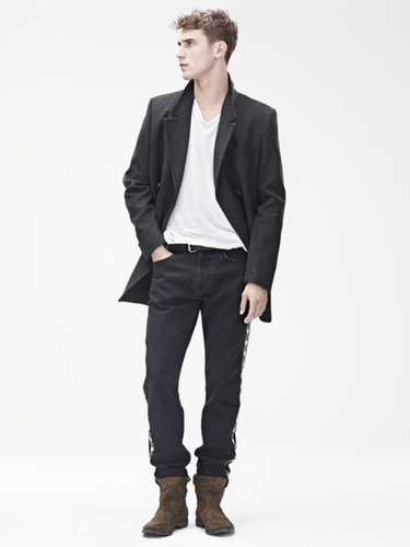 Isabel Marant for H&M
Coat ($199), t-shirt ($30), trousers ($99), suede boots ($199)
Photo courtesy of H&M
Isabel Marant for H&M
Coat ($199), t-shirt ($30), trousers ($99), suede boots ($199)
Photo courtesy of H&M