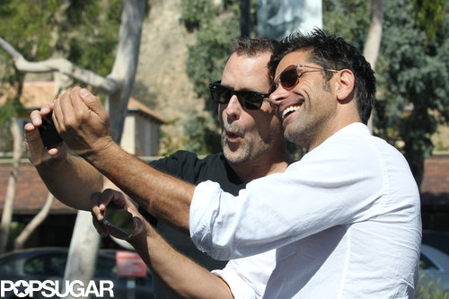 Dave Coulier and John Stamos snapped selfies.
Dave Coulier and John Stamos snapped selfies.