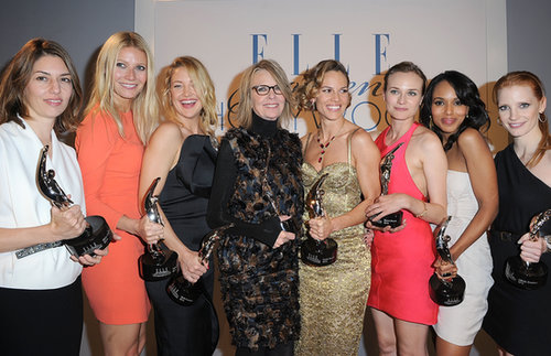 Gwyneth Paltrow was surrounded by famous friends at Elle's Women in Hollywood Tribute back in October 2010 — she accepted an award along with stars Sofia Coppola, Kate Hudson, Diane Keaton, Hilary Swank, Diane Kruger, Kerry Washington, and Jessica Chastain.
Gwyneth Paltrow was surrounded by famous friends at Elle's Women in Hollywood Tribute back in October 2010 — she accepted an award along with stars Sofia Coppola, Kate Hudson, Diane Keaton, Hilary Swank, Diane Kruger, Kerry Washington, and Jessica Chastain.