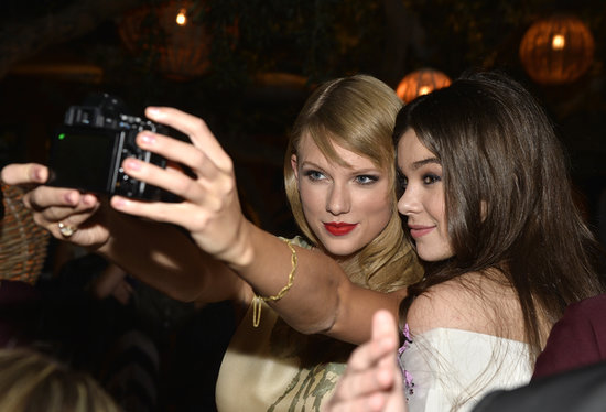 Taylor Swift and Hailee Steinfeld took a selfie at the September 2013 premiere of Romeo and Juliet.
Taylor Swift and Hailee Steinfeld took a selfie at the September 2013 premiere of Romeo and Juliet.