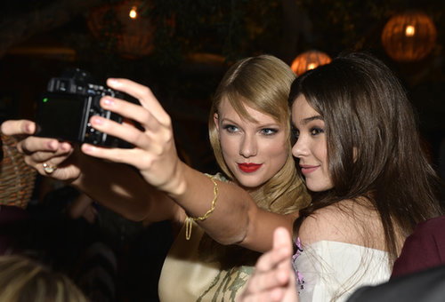 Taylor Swift and Hailee Steinfeld took a selfie at the September 2013 premiere of Romeo and Juliet.
Taylor Swift and Hailee Steinfeld took a selfie at the September 2013 premiere of Romeo and Juliet.