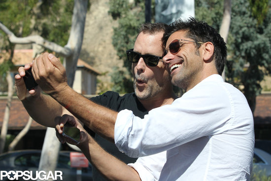 In September 2013, John Stamos and Dave Coulier took snaps together in LA.
In September 2013, John Stamos and Dave Coulier took snaps together in LA.
