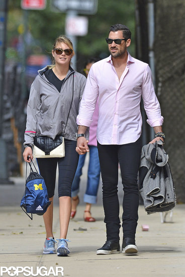 Kate Upton and Maksim Chmerkovskiy held hands as they walked in NYC.
Kate Upton and Maksim Chmerkovskiy held hands as they walked in NYC.