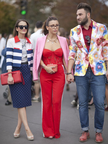 Clearly, this fashion pack subscribes to the same dress code: brights.
Clearly, this fashion pack subscribes to the same dress code: brights.