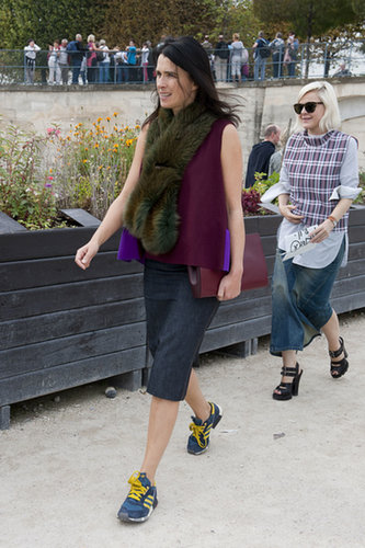 A color-rich fur warmed up a look in more ways than one.
A color-rich fur warmed up a look in more ways than one.