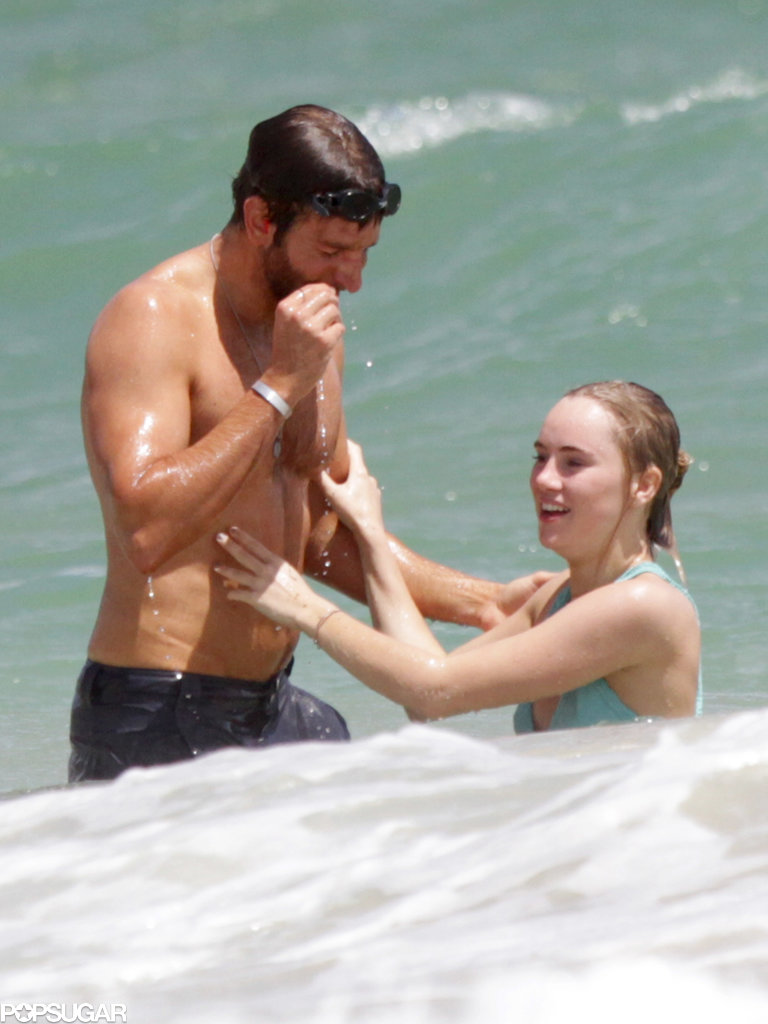 Bradley Cooper and Suki Waterhouse cozied up in the ocean together while in Hawaii in September 2013.
Bradley Cooper and Suki Waterhouse cozied up in the ocean together while in Hawaii in September 2013.