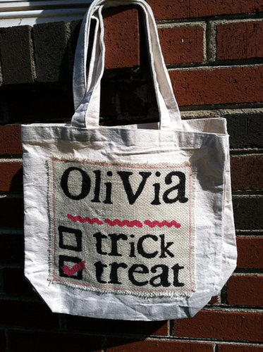 Burlap Trick-or-Treat Tote Burlap Trick-or-Treat Tote