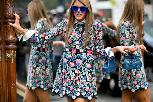 We can't take our eyes off of Anna Dello Russo's shades.
We can't take our eyes off of Anna Dello Russo's shades.