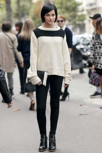 Leigh Lezark pared it down in black and white.
Leigh Lezark pared it down in black and white.