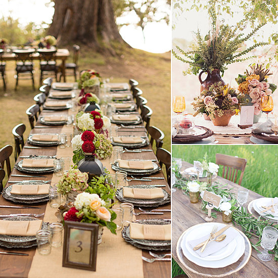 Fall Table Decor For Weddings Photograph Diy Ideas For A F