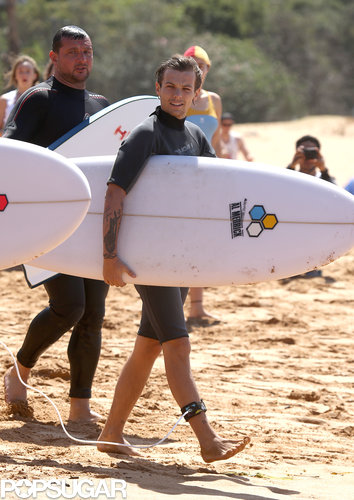 One Direction's Liam and Louis Get In Some Guy Time on the Waves One Direction's Liam and Louis Get In Some Guy Time on the Waves