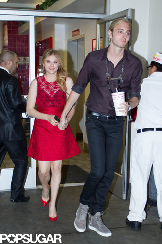 Chloë Moretz was spotted leaving In-N-Out Burger in LA.
Chloë Moretz was spotted leaving In-N-Out Burger in LA.