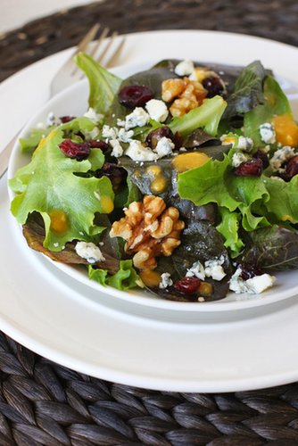 Autumn Salad With Pumpkin-Orange Dressing Autumn Salad With Pumpkin-Orange Dressing