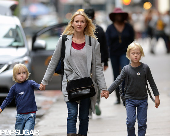 Naomi Watts and her boys walked home from school on Friday in NYC.
Naomi Watts and her boys walked home from school on Friday in NYC.