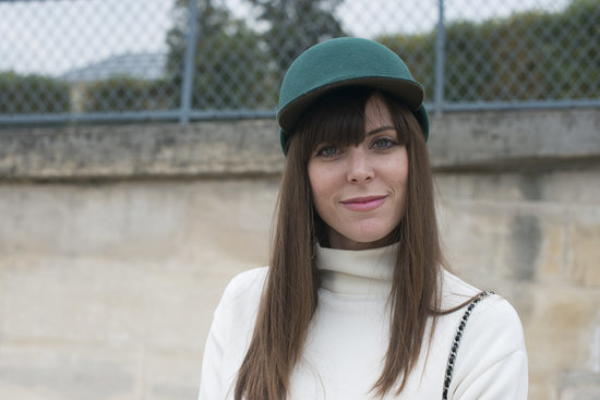 Don't think blunt bangs can work under a cap? Make like Stacey Jean Fuller and split them on the side.
Don't think blunt bangs can work under a cap? Make like Stacey Jean Fuller and split them on the side.