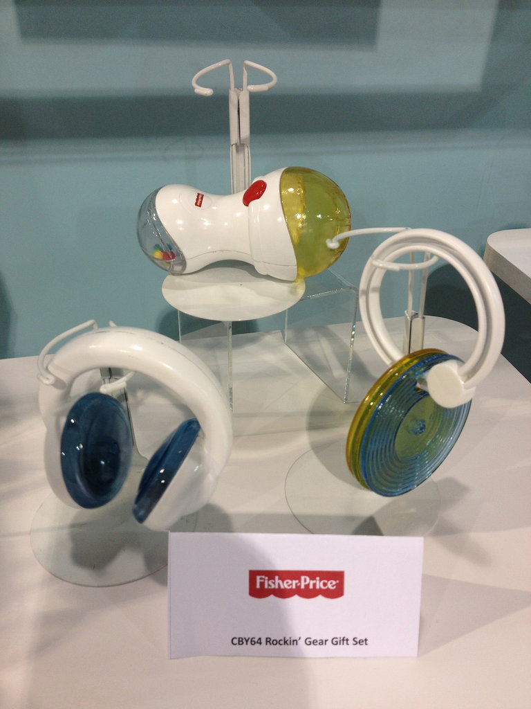 How cute is the Fisher Price Rockin Gear Gift Set — it's for the baby DJ in your life!
