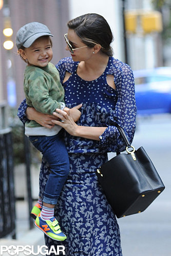 Miranda Kerr Smothers Her Smiley Guy, Flynn Bloom, With Kisses Miranda Kerr Smothers Her Smiley Guy, Flynn Bloom, With Kisses