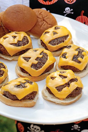 Jack-'o-Lantern Cheeseburgers Jack-'o-Lantern Cheeseburgers