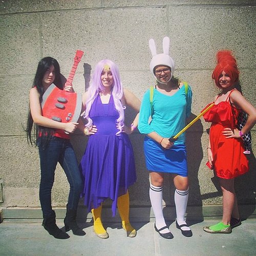 Marceline, LSP, Fionna, and Flame Princess Marceline, LSP, Fionna, and Flame Princess