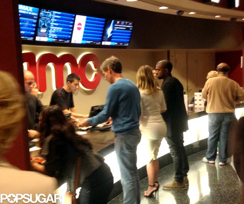Kim Kardashian and Kanye West caught a movie together in LA.
Kim Kardashian and Kanye West caught a movie together in LA.