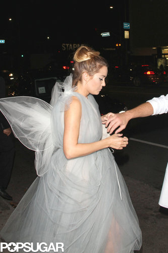 Lauren Conrad kept it simple as a fairy for a Halloween party in LA.
Lauren Conrad kept it simple as a fairy for a Halloween party in LA.