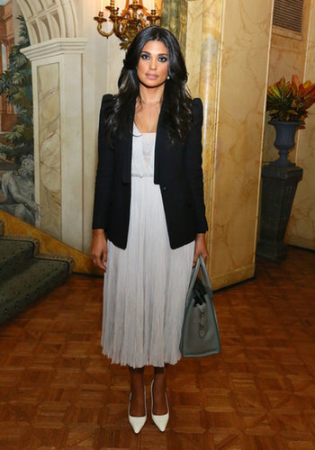 Rachel Roy joined the WWD Apparel and Retail CEO summit dinner in a layered evening look.
Rachel Roy joined the WWD Apparel and Retail CEO summit dinner in a layered evening look.