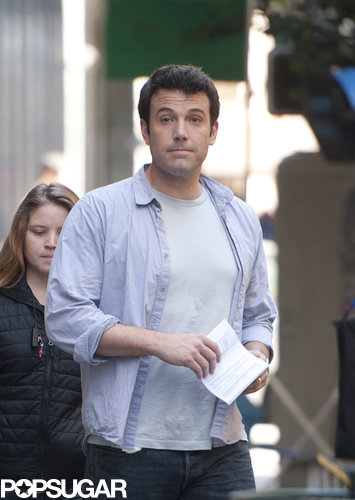Ben Affleck shot scenes for Gone Girl in LA on Wednesday.
Ben Affleck shot scenes for Gone Girl in LA on Wednesday.