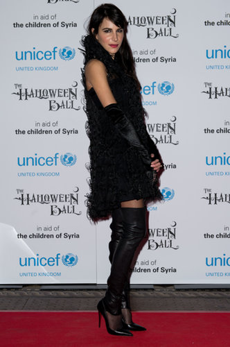Caroline Sieber took a gothic turn in black and leather at the Unicef bash in London.
Caroline Sieber took a gothic turn in black and leather at the Unicef bash in London.