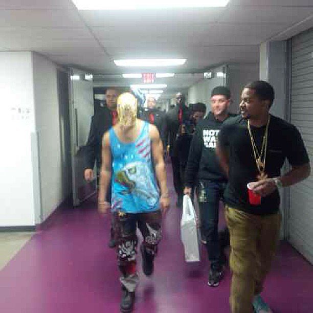 Drake dressed up as Kanye West while on tour and posted this backstage photo, saying, "I win the backstage costume contest every time #LightSkinYeezus"
Source: Instagram user champagnepapi
Drake dressed up as Kanye West while on tour and posted this backstage photo, saying, "I win the backstage costume contest every time #LightSkinYeezus"
Source: Instagram user champagnepapi