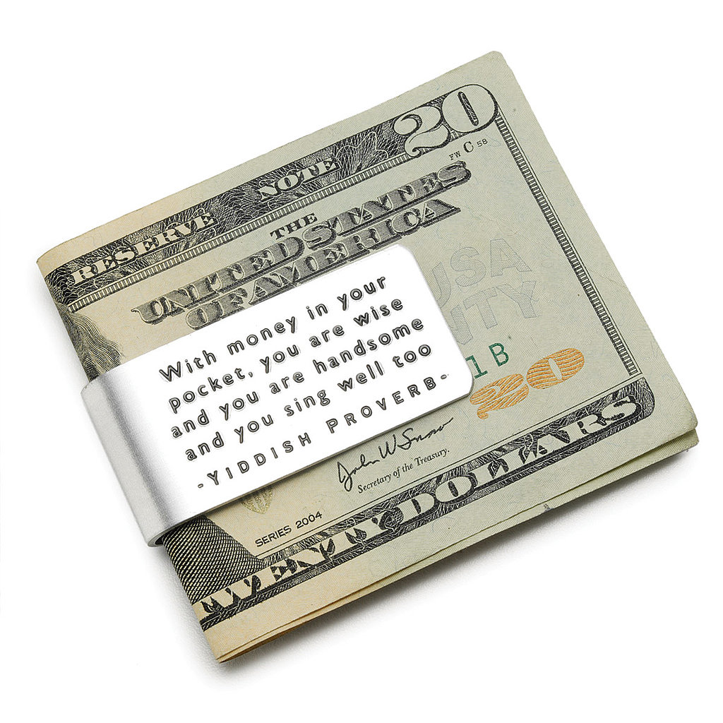 Yiddish Proverb Money Clip Yiddish Proverb Money Clip