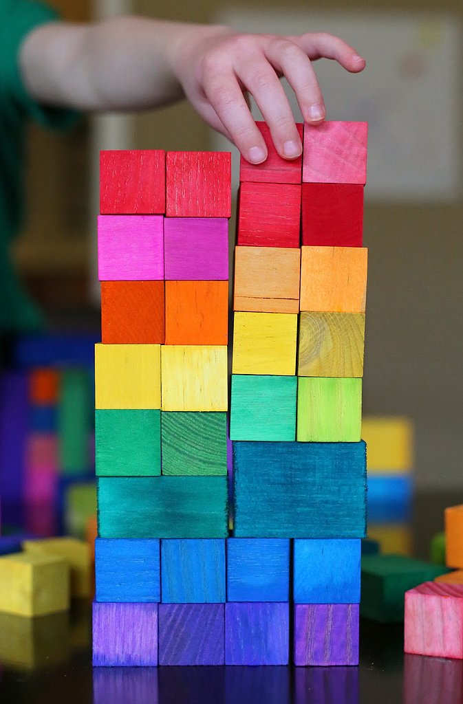 Dyed Wooden Blocks Dyed Wooden Blocks