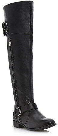 over the knee boots buckle