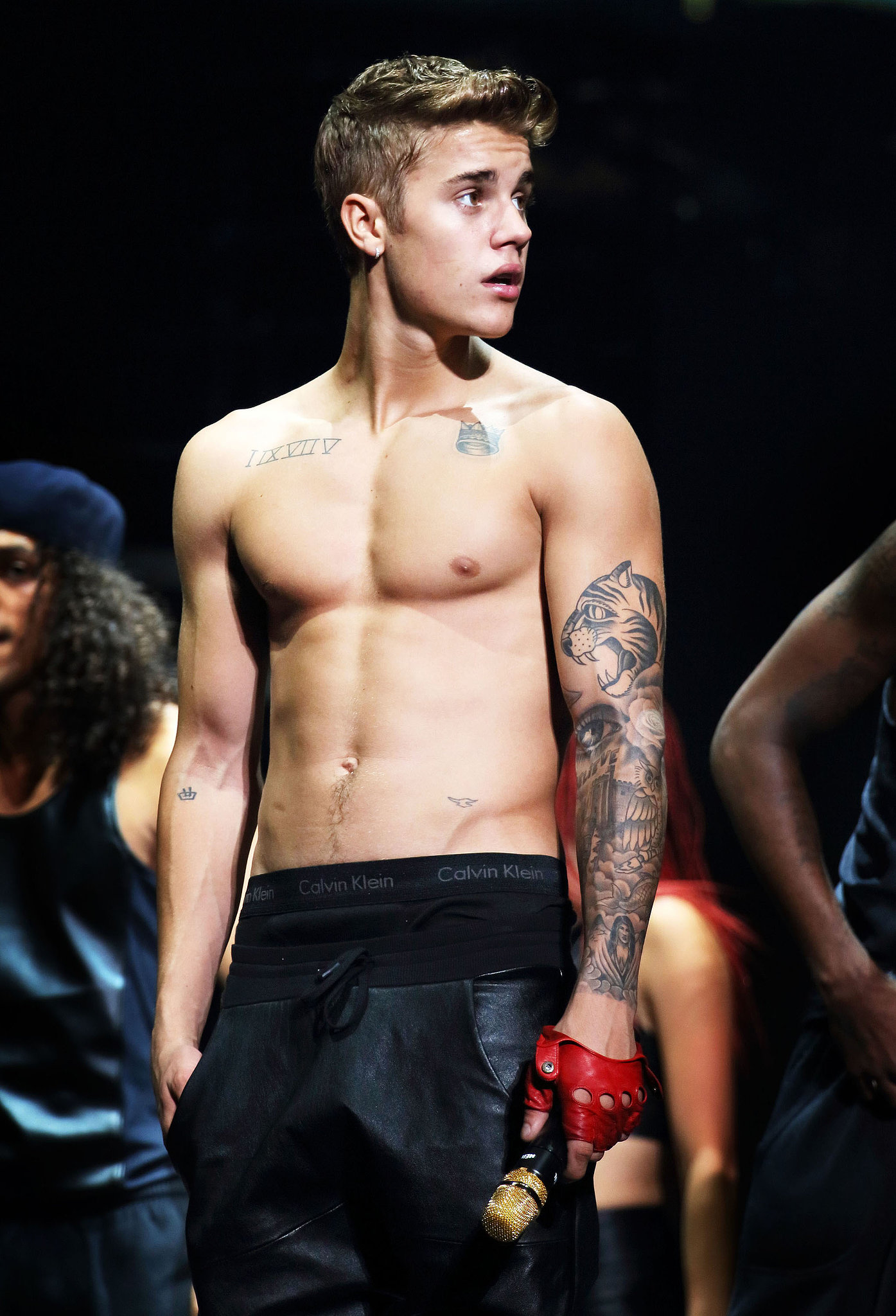 Justin Bieber Showed Off Shirtless On Stage In Beijing In September