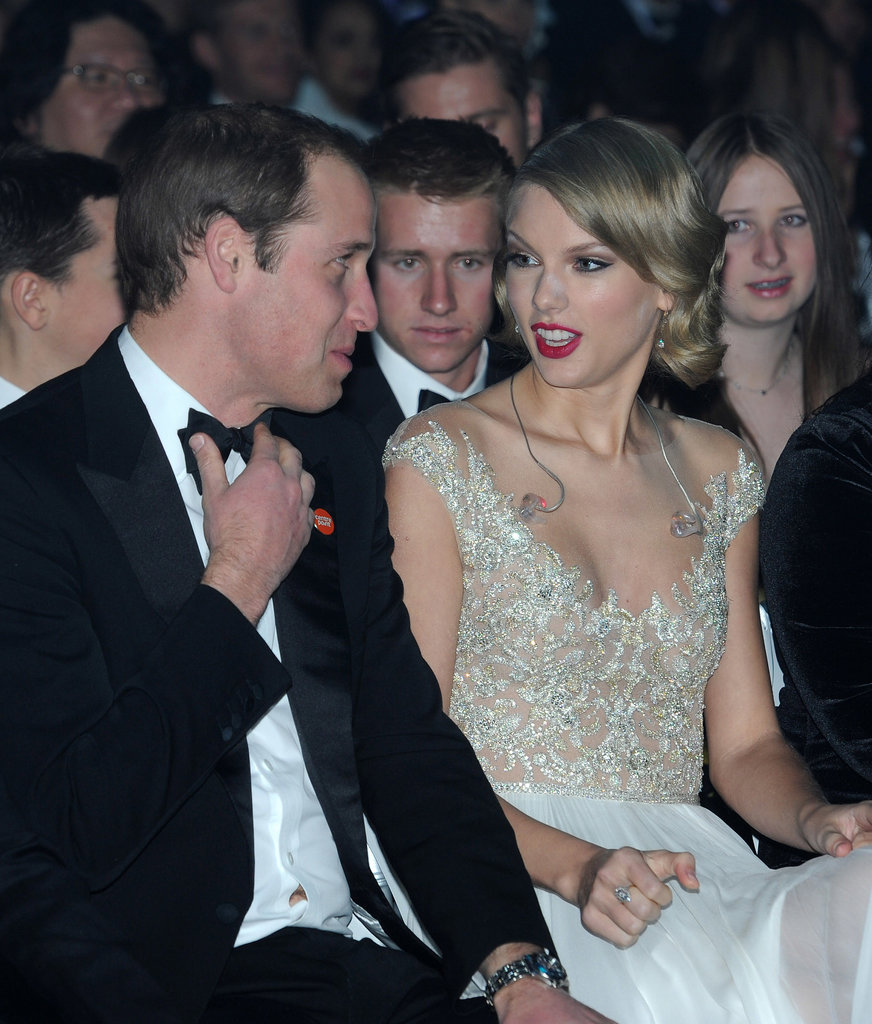 Taylor Swift had a shocked facial expression while attending the Winter Whites Gala with Prince William in November 2013.
Taylor Swift had a shocked facial expression while attending the Winter Whites Gala with Prince William in November 2013.