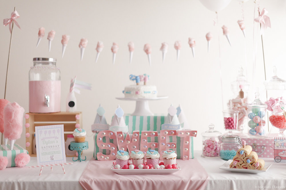 Cotton Candy Table Decorations