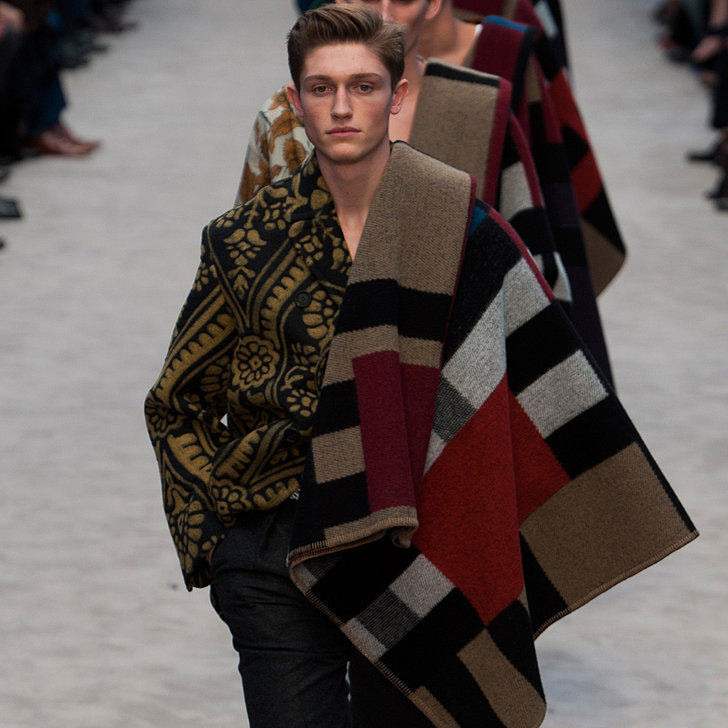 The Men Wore Blankets on Burberry's Runway The Men Wore Blankets on Burberry's Runway
