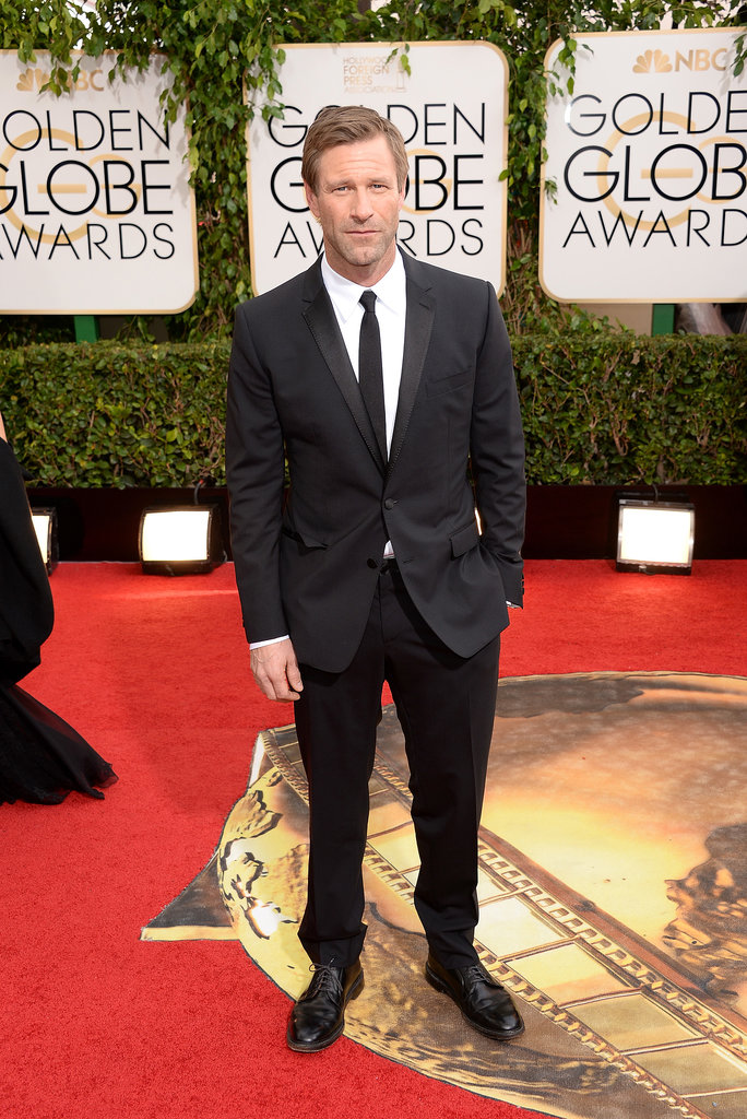 Aaron Eckhart looked handsome at the Golden Globes.
Aaron Eckhart looked handsome at the Golden Globes.