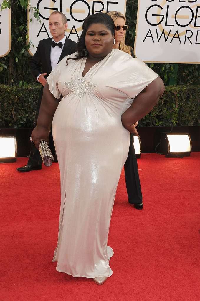 Gabourey Sidibe shined on the red carpet.
Gabourey Sidibe shined on the red carpet.