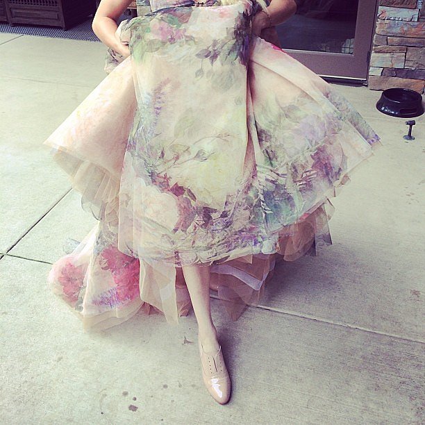 Kaley Cuoco packed an "emergency flat" for the big night.
Source: Instagram user normancook
Kaley Cuoco packed an "emergency flat" for the big night.
Source: Instagram user normancook