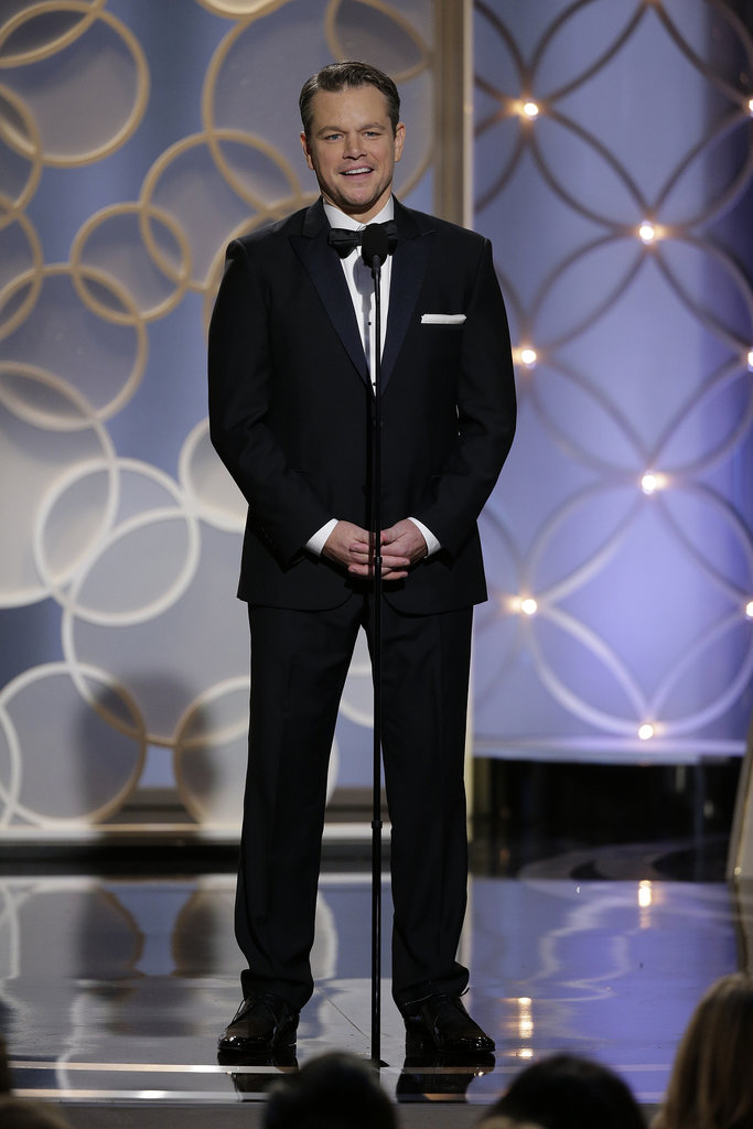 Matt Damon Gets Branded the Globes "Garbage Man" Matt Damon Gets Branded the Globes "Garbage Man"