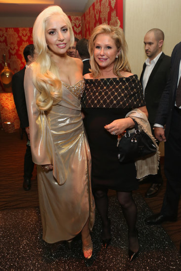 Lady Gaga wore L’Dezen by Payal Shah at Plukka earrings while she mingled with Kathy Hilton. Lady Gaga wore L’Dezen by Payal Shah at Plukka earrings while she mingled with Kathy Hilton.