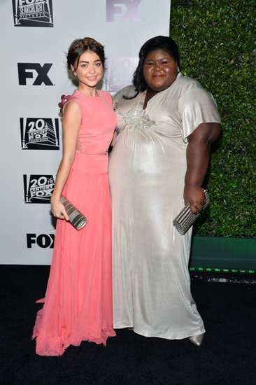 Modern Family's Sarah Hyland and American Horror Story's Gabourey Sidibe posed together. Modern Family's Sarah Hyland and American Horror Story's Gabourey Sidibe posed together.
