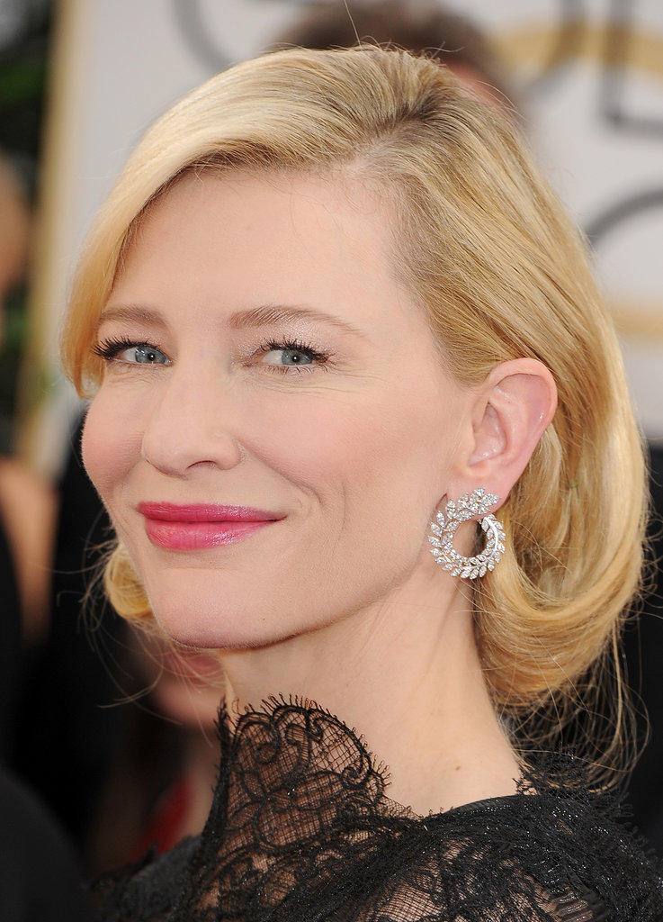 Cate Blanchett turned heads with a stunning pair of Chopard's Green Carpet Collection earrings.
Cate Blanchett turned heads with a stunning pair of Chopard's Green Carpet Collection earrings.