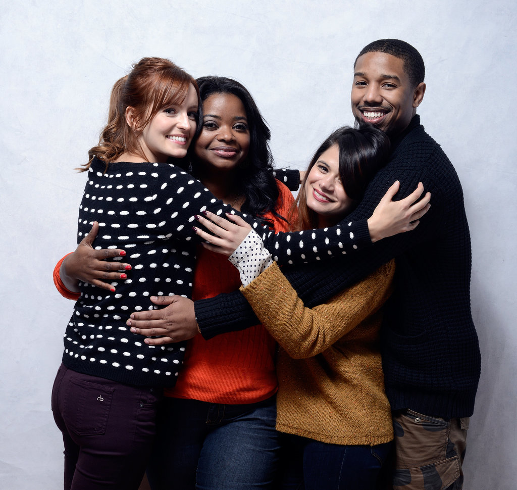 The stars of Fruitvale Station — Ahna O'Reilly, Octavia Spencer, Melonie Diaz, and Michael B. Jordan — took a sweet snap together while promoting the film in 2013.
The stars of Fruitvale Station — Ahna O'Reilly, Octavia Spencer, Melonie Diaz, and Michael B. Jordan — took a sweet snap together while promoting the film in 2013.