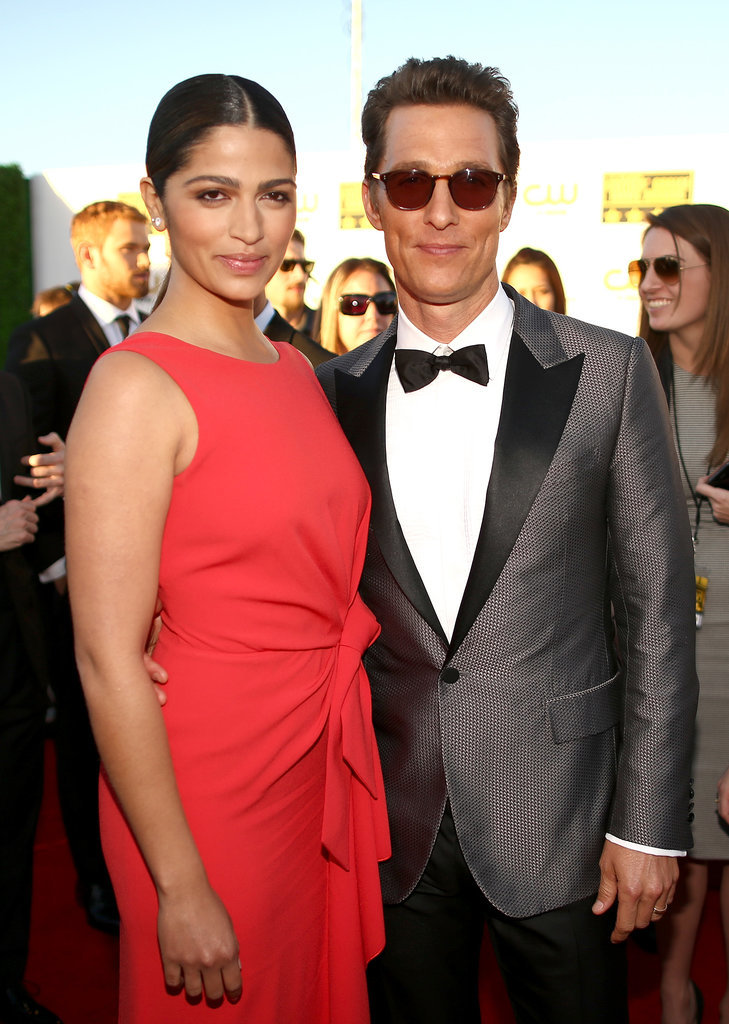Matthew McConaughey had his arm around his wife, Camila Alves, at the Critics' Choice Awards. Matthew McConaughey had his arm around his wife, Camila Alves, at the Critics' Choice Awards.