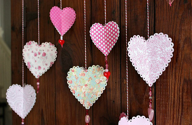 3D Paper Hearts 3D Paper Hearts