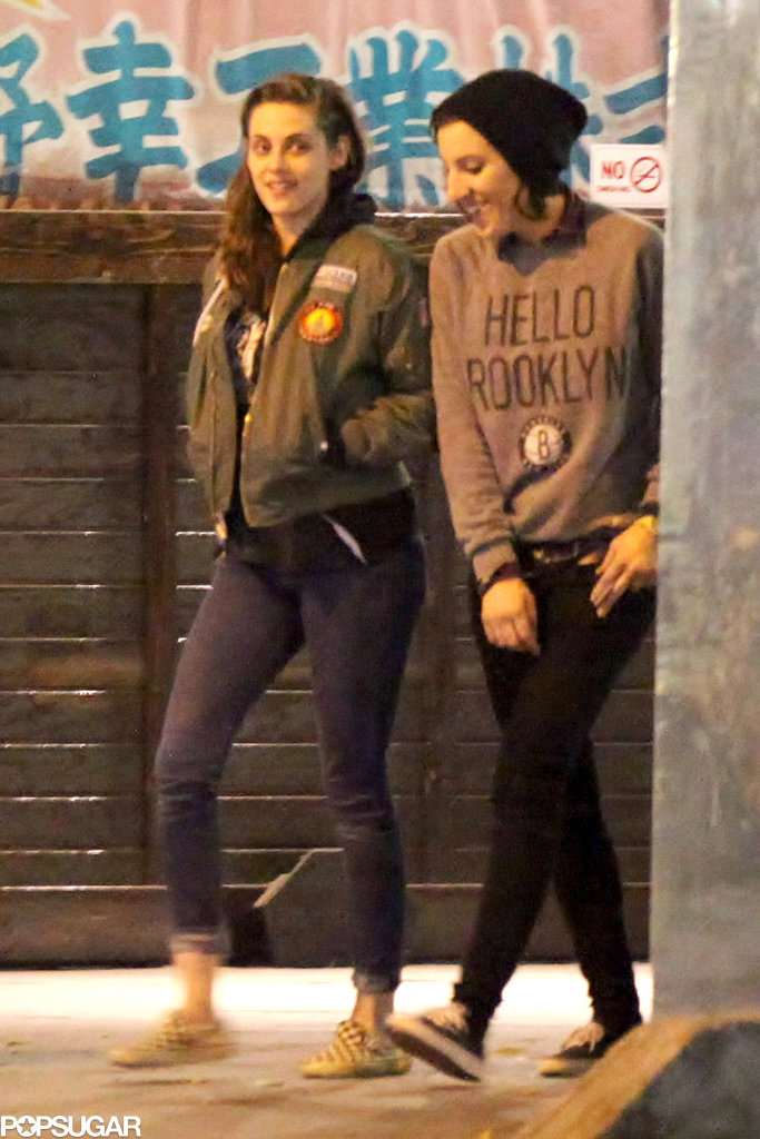 Kristen Stewart Swaps Sweatshirts With a Friend Kristen Stewart Swaps Sweatshirts With a Friend