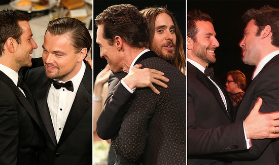 Hot Guys Hug It Out During Award Season Hot Guys Hug It Out During Award Season