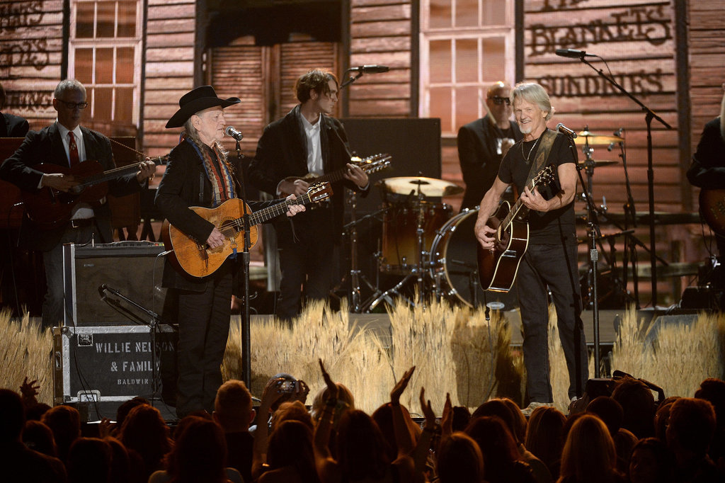 Willie Nelson and Kris Kristofferson performed together.
Willie Nelson and Kris Kristofferson performed together.